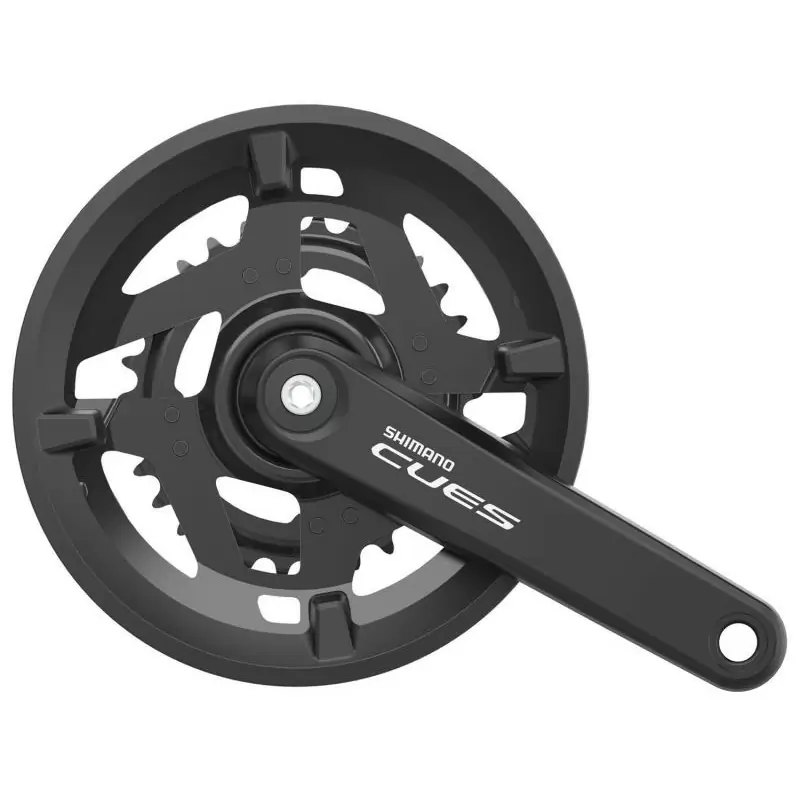 Pedaleiro CUES FC-U4010 46/30T 2x 9/10 com protetor de corrente de 170 mm - image