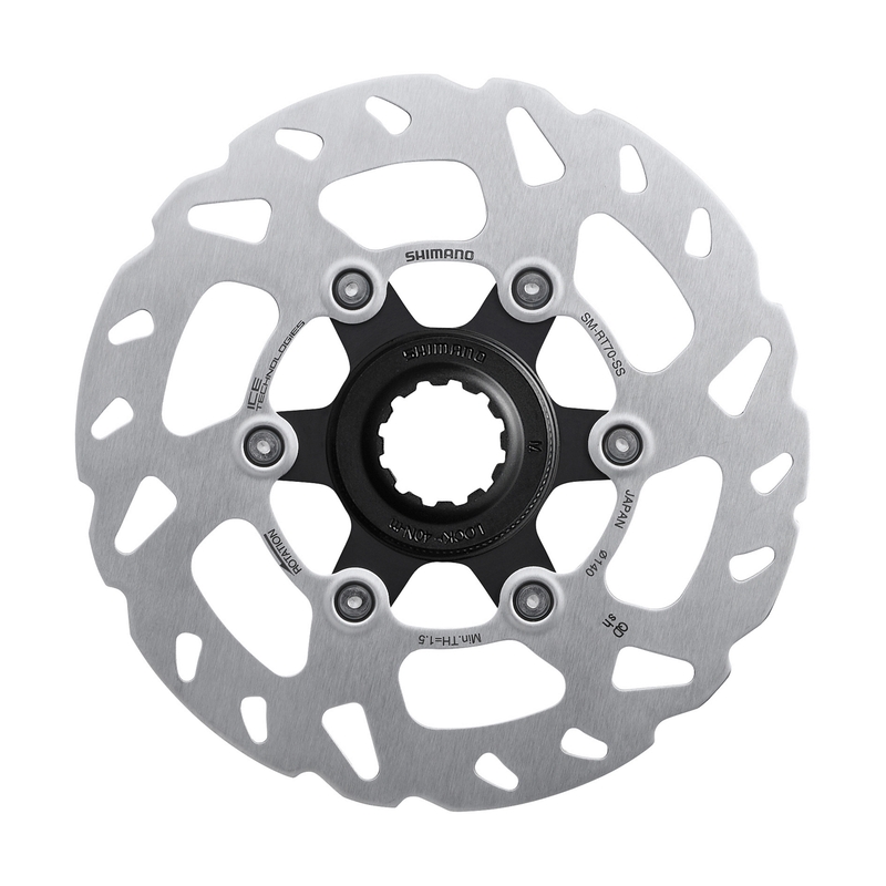 Disco de freio SM-RT70 140mm Centerlock Bloqueio Interno Compatível com E-bike
