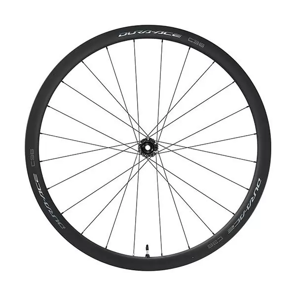 Ruota Anteriore Dura-Ace C36 28'' WH-R9270-C36-TU-F Tubolare PP12x100mm Freno A Disco Center Lock - image