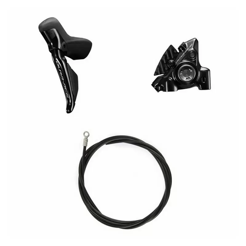 Comando Cambio Sinistro + Pinza Disco Dura Ace R9270 Anteriore Flat Mount 2v - image