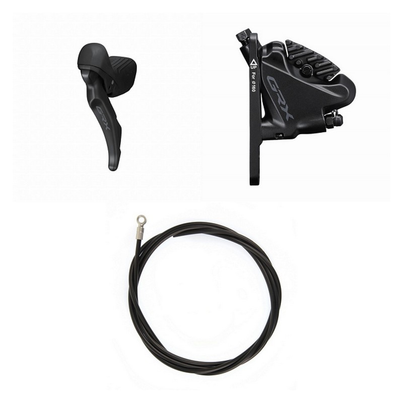 Front Disc Brake Kit Gravel Grx BR-RX400 + ST-RX610 Flat Mount 2x12v