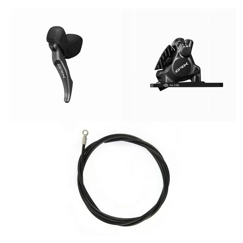 Vorderes Scheibenbremsen-Set Gravel Grx BR-RX820 Flat Mount 1x12v kompatible Teleskop-Sattelstütze - image