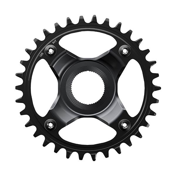 Plateau de vélo électrique SM-CRE80-12-SB Ligne de chaîne 12 vitesses 56,5 mm Noir 34D