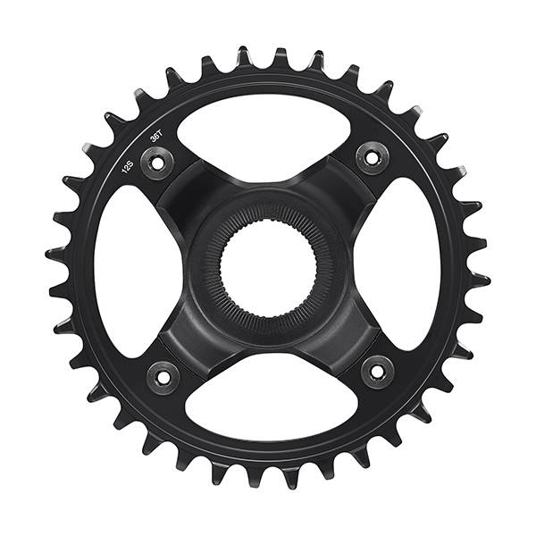 Plateau de vélo électrique SM-CRE80-12-SB Ligne de chaîne 12 vitesses 56,5 mm Noir 36D