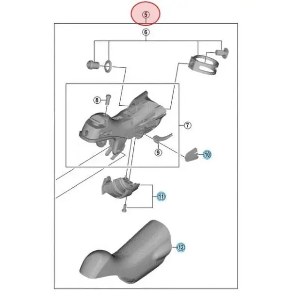 Gruppo Staffa sinistra ST-R9100 - image