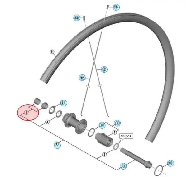 Dado Di Arresto sinistro e cono con parapolvere WH-RS170-CL-R12 - image