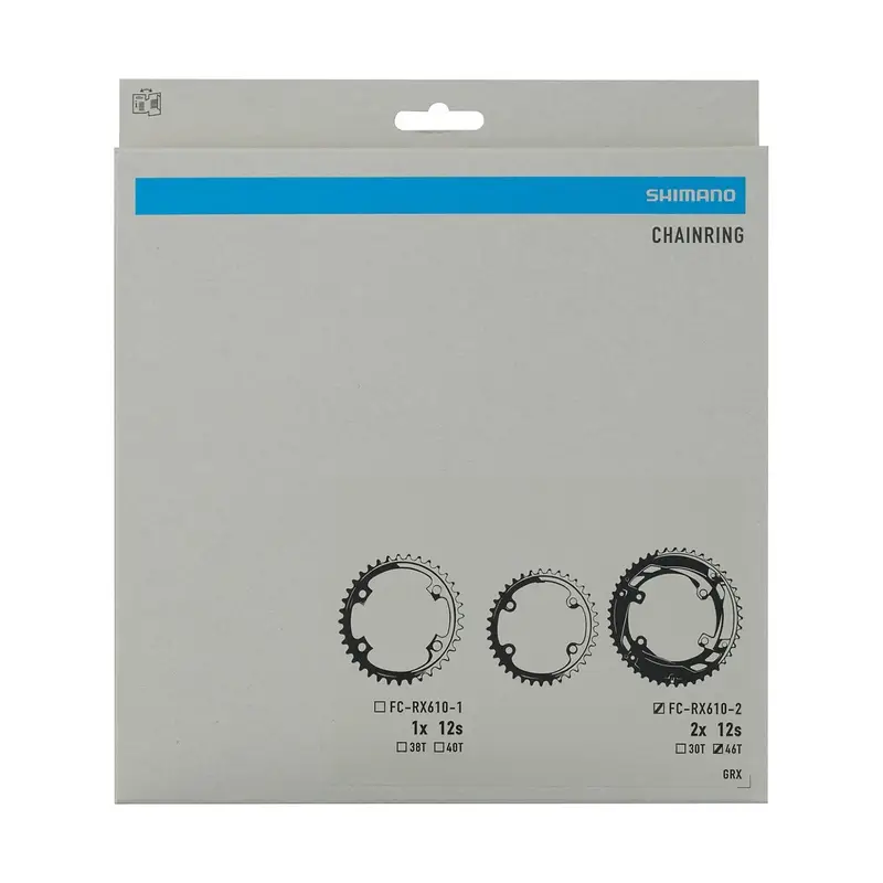 Crown GRX FC-RX610-2 110 mm 4-Family 2x12V 46 Dientes, negro #1