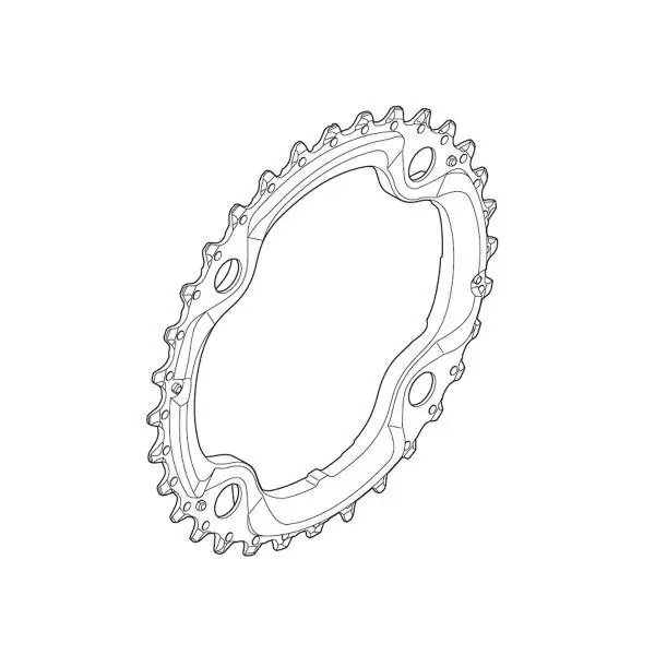 Corona Deore 36D per FC-M610/FC-T6010/FC-T611/FC-T521/Deore trekking - image