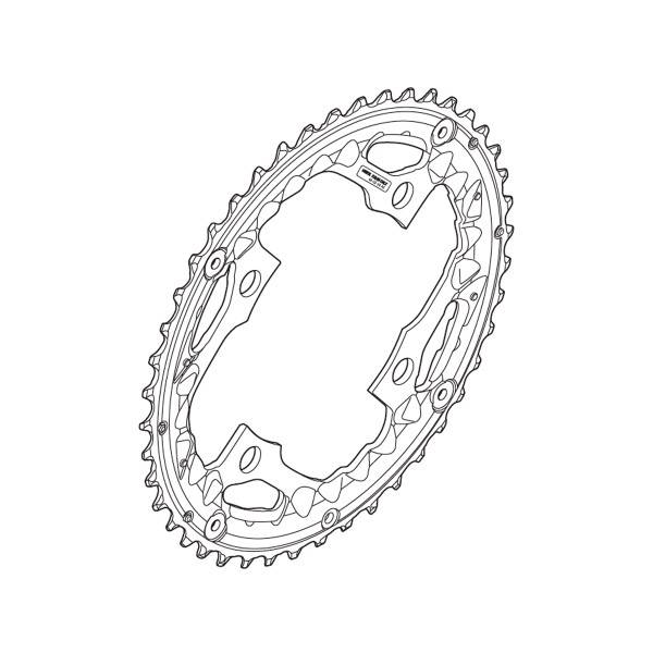 Corona 44D per FC-T521 Nero per 44-32-24D