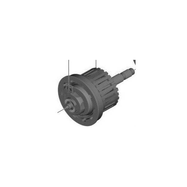 Internal hub unit axle length 140mm black DH-C6000-2R