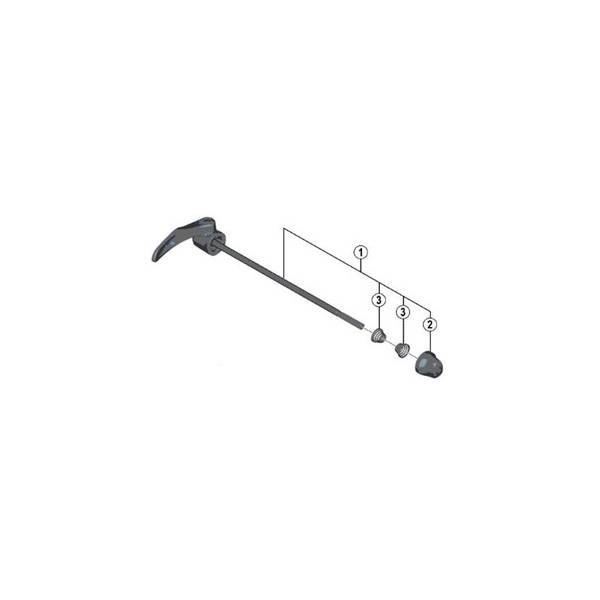 Complete quick release 163mm 6-13/32