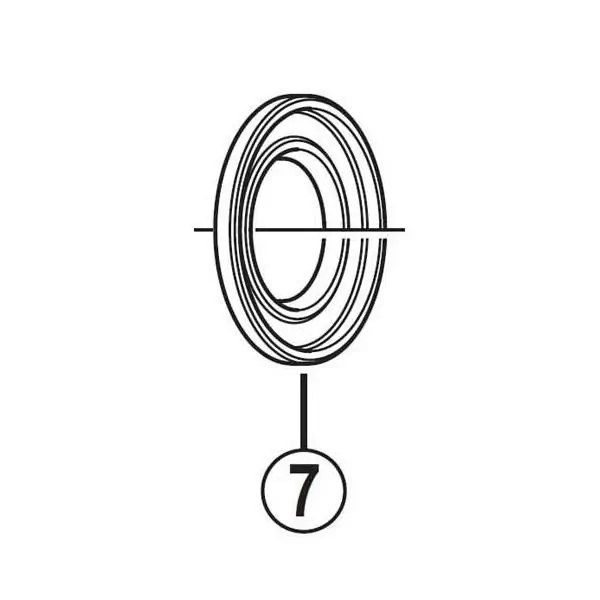 Left Dust Ring for FH5700 / FH6700 / FH-M675 / FH-M590 #1