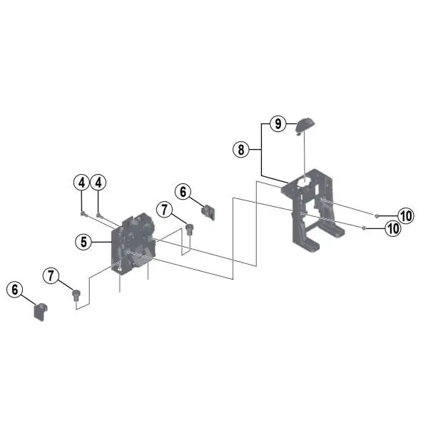 Fissaggio M8 gomma BM-E8020 - image