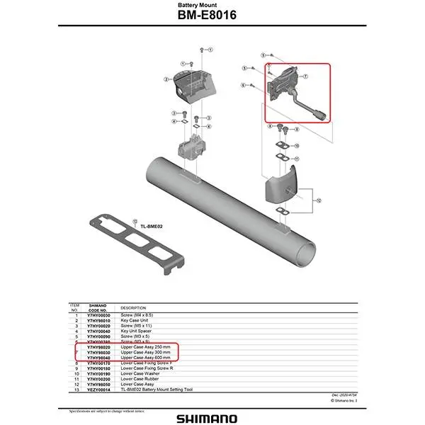 Alloggiamento Superiore 300mm BM-E8016 - image