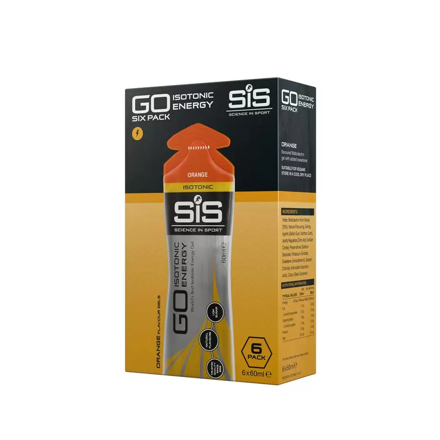 Go Energy Isotonic Gel Orange - Pack 6x60ml #1