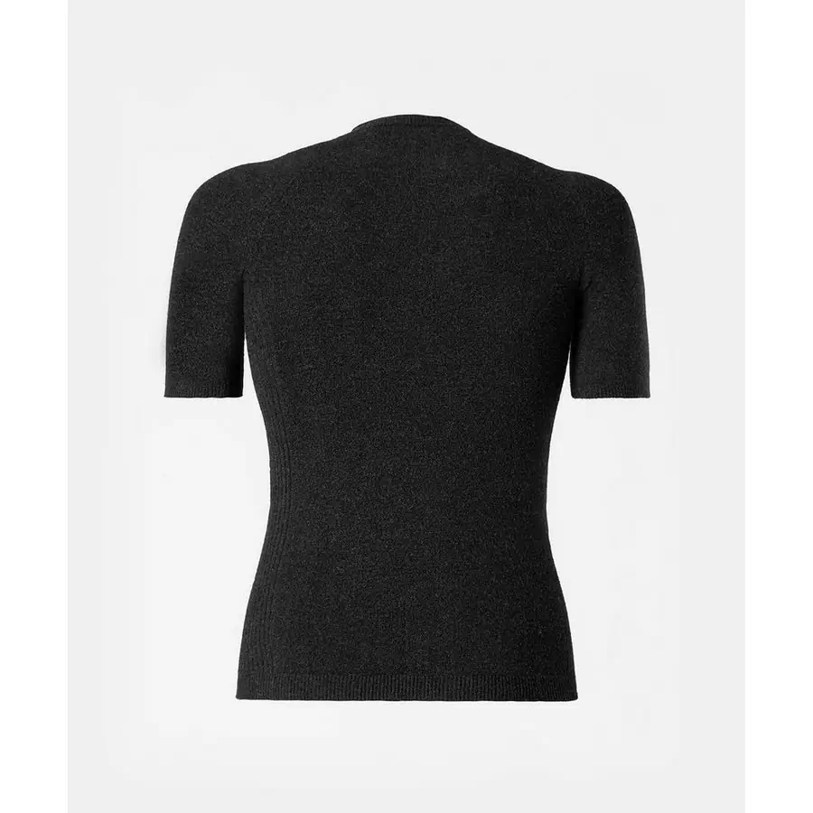 Stay Warm Round Neck Short Sleeve Thermal Shirt Black Size XL/XXL #2