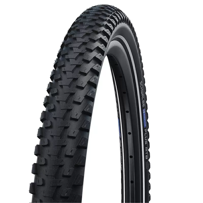 Reifenmarathon plus MTB Smartguard 27,5x2.25 '' Reflexdraht schwarz - image