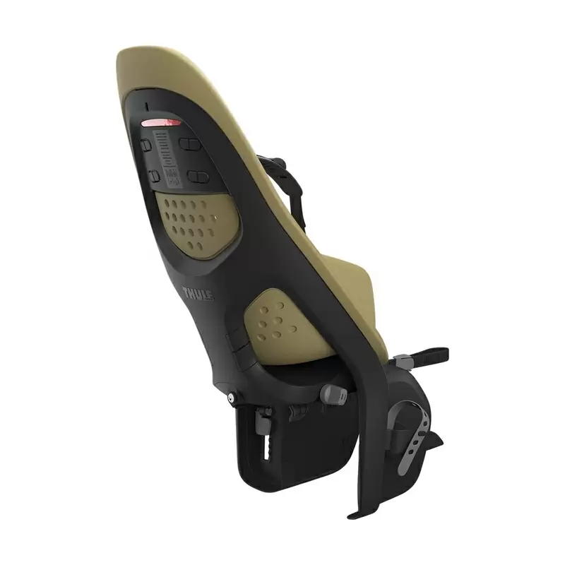 Yepp 2 Maxi bike seat with attachment to the fennel tan luggage rack #2