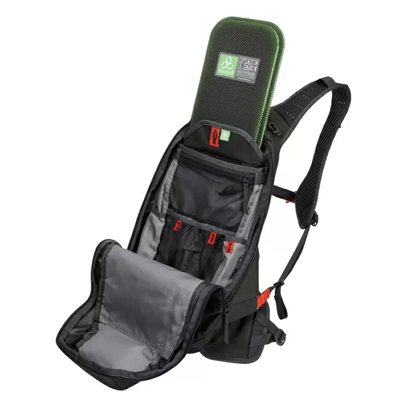 Wasserrucksack 12lt PRO schwarz mit Rückenprotektor #6