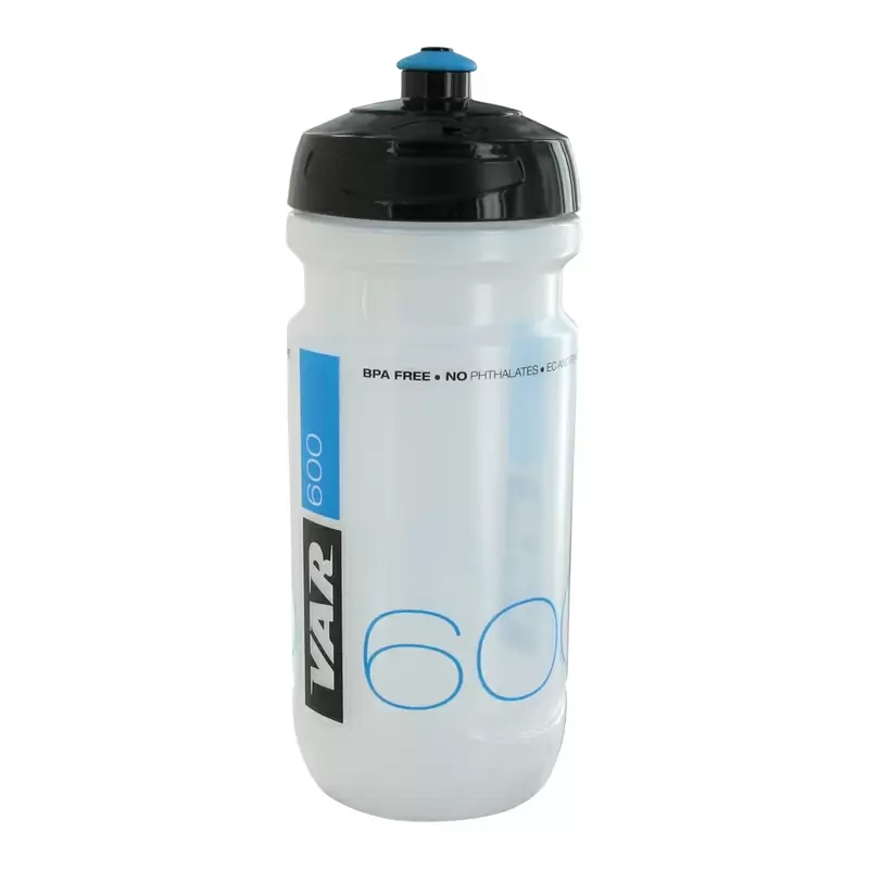 Bidón 600ml Transparente Negro/Azul #1