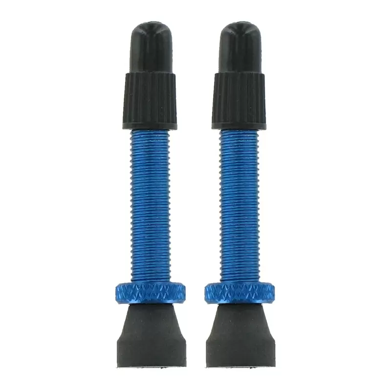 Valvole Presta 2pz 35mm Alluminio Blu #1
