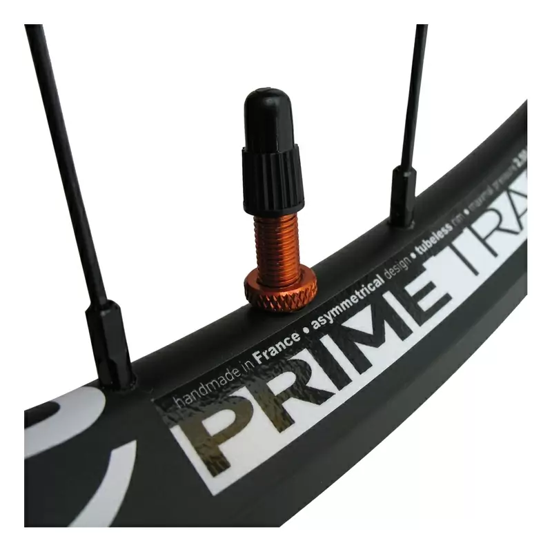Presta-Ventile 2 Stk. 35 mm Alu-Orange #7