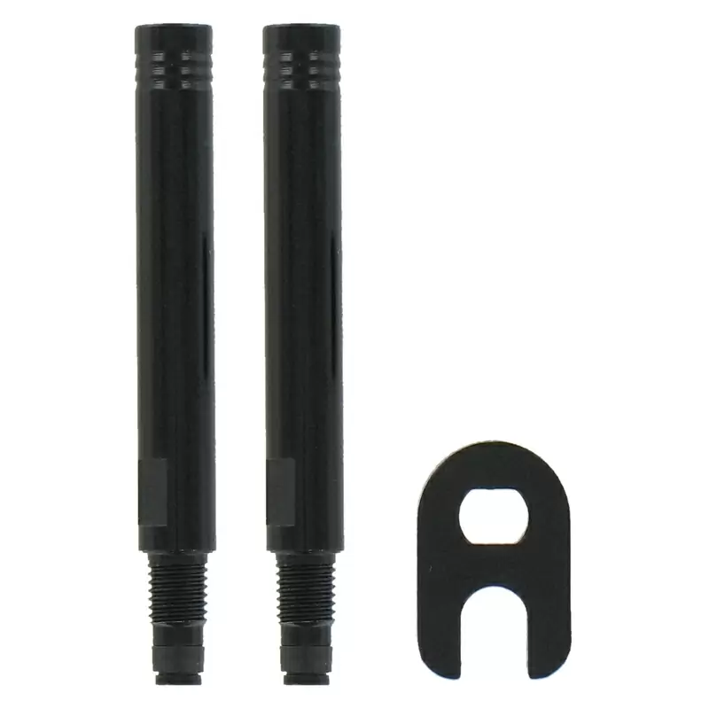 Presta Valves 2pz Rallonge 40mm Noir #1