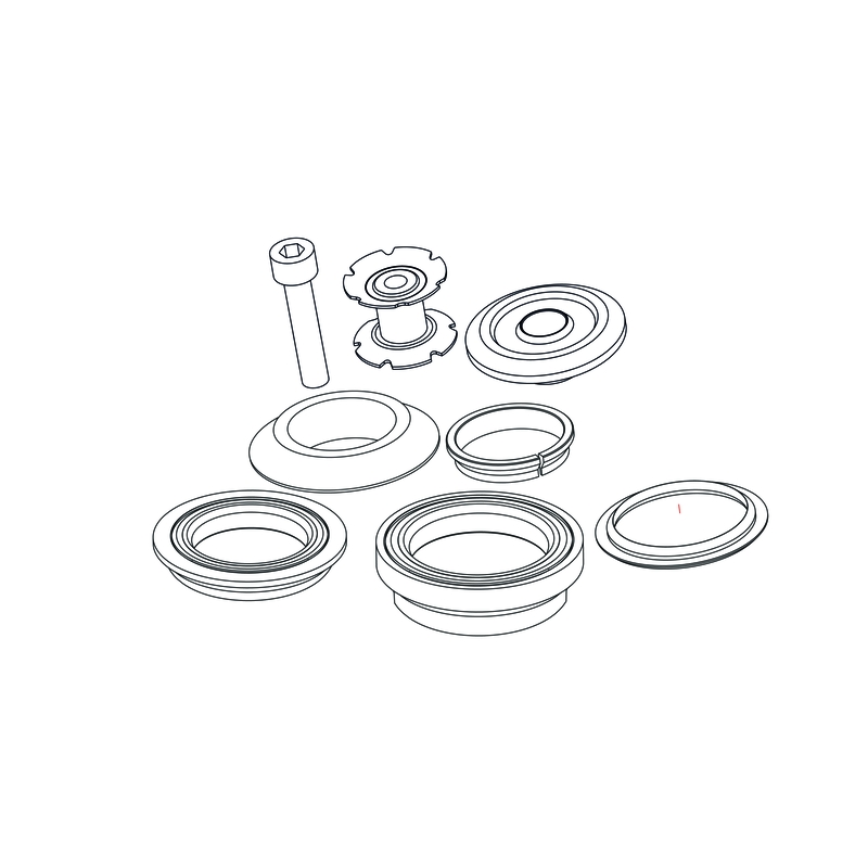 1-1/8 Integrated 1-1/2 External Headset Kit