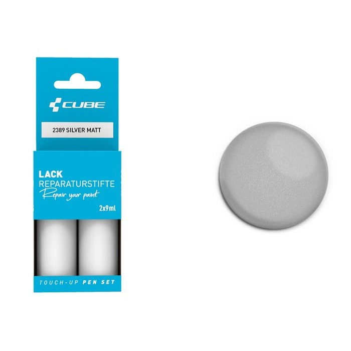 Caneta para retoquear tinta prateada matt 2389 prata