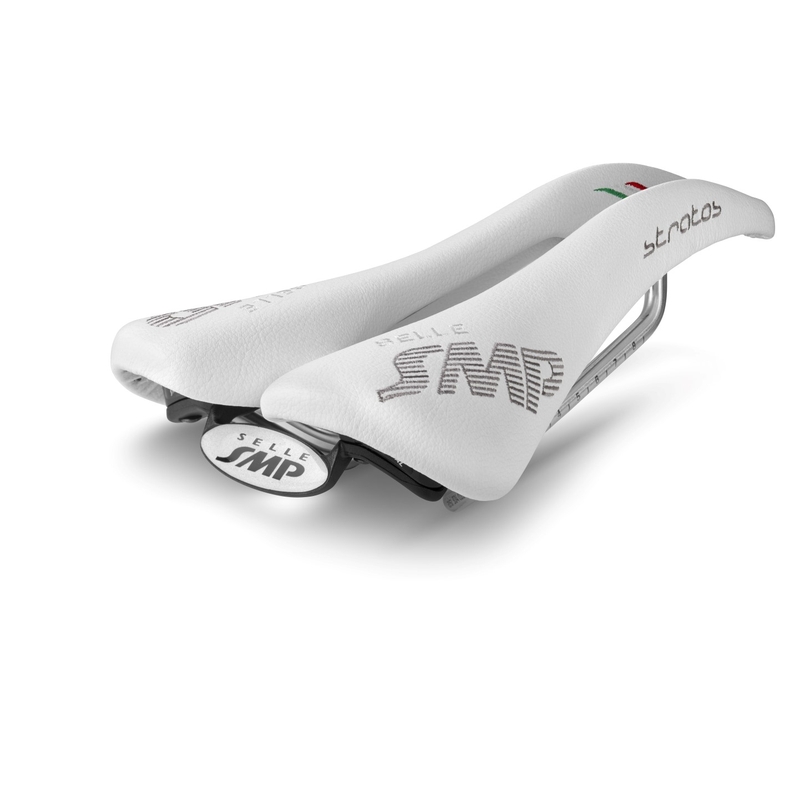 Sillín Stratos Carbono 131 x 266mm Blanco