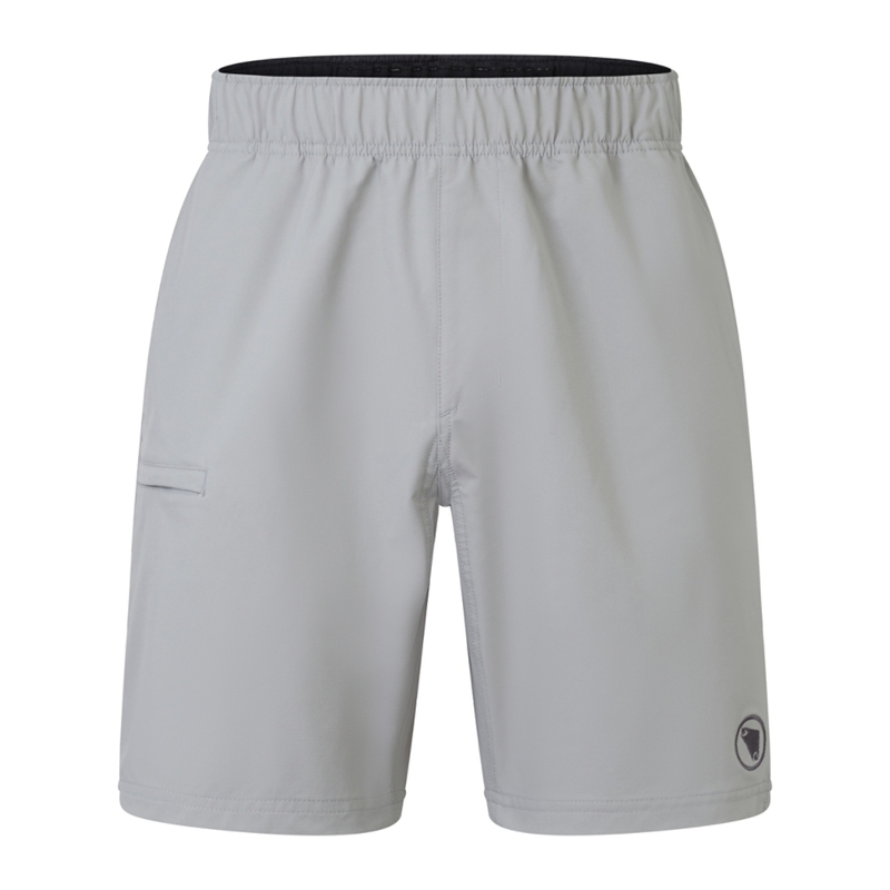 Shorts de loop baggy curto MTB com estojo cinza de volta l