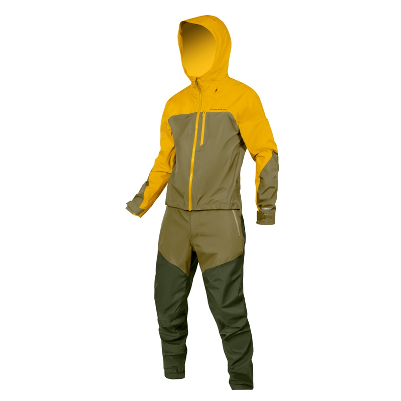 Tuta Antipioggia/Antivento Singletrack One Piece Giallo Taglia S