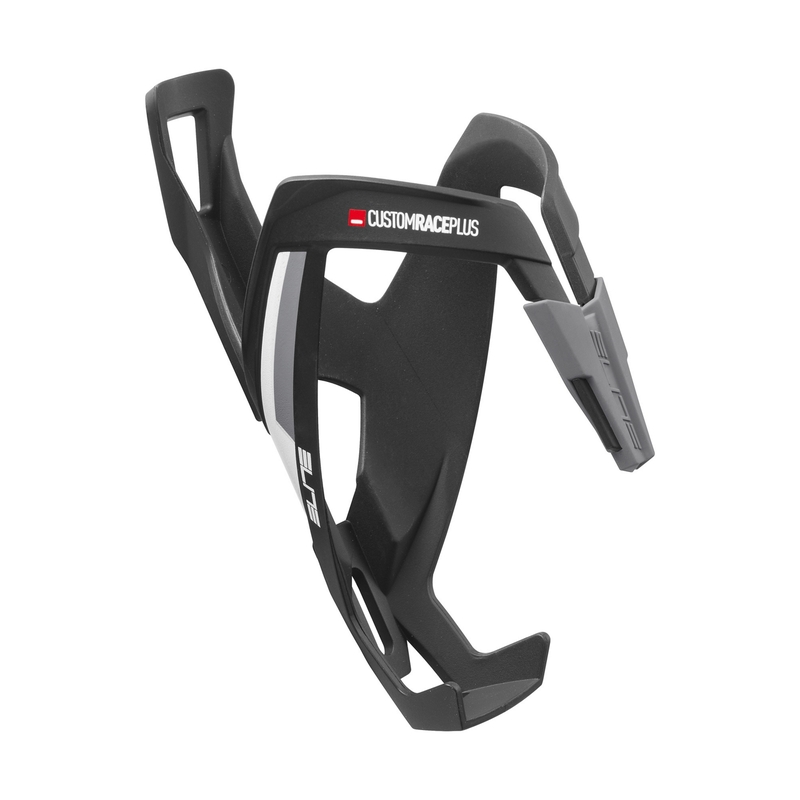 Custom Race Plus Bottle Cage Matt Black/White