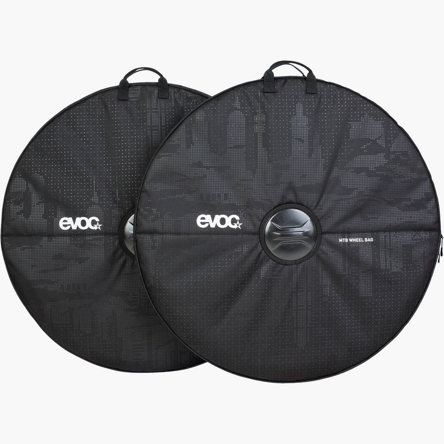 Paire de sacoches de roues VTT noires