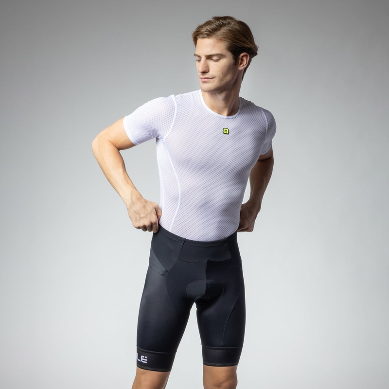Pantaloncini Strada Corsa Nero/Bianco Taglia XXS