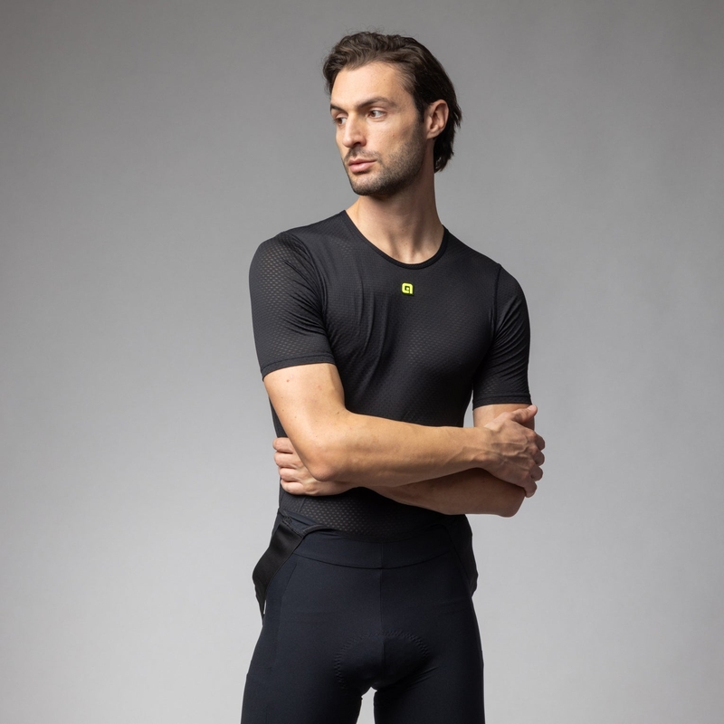 Maglia Intima A Maniche Corte Velo Active Nero Taglia XS/S