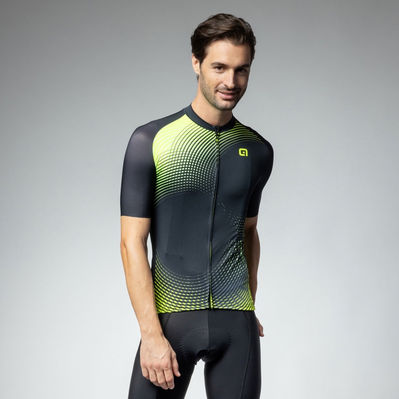 Maglia A Maniche Corte Optical Pragma Giallo Fluo Taglia XXS