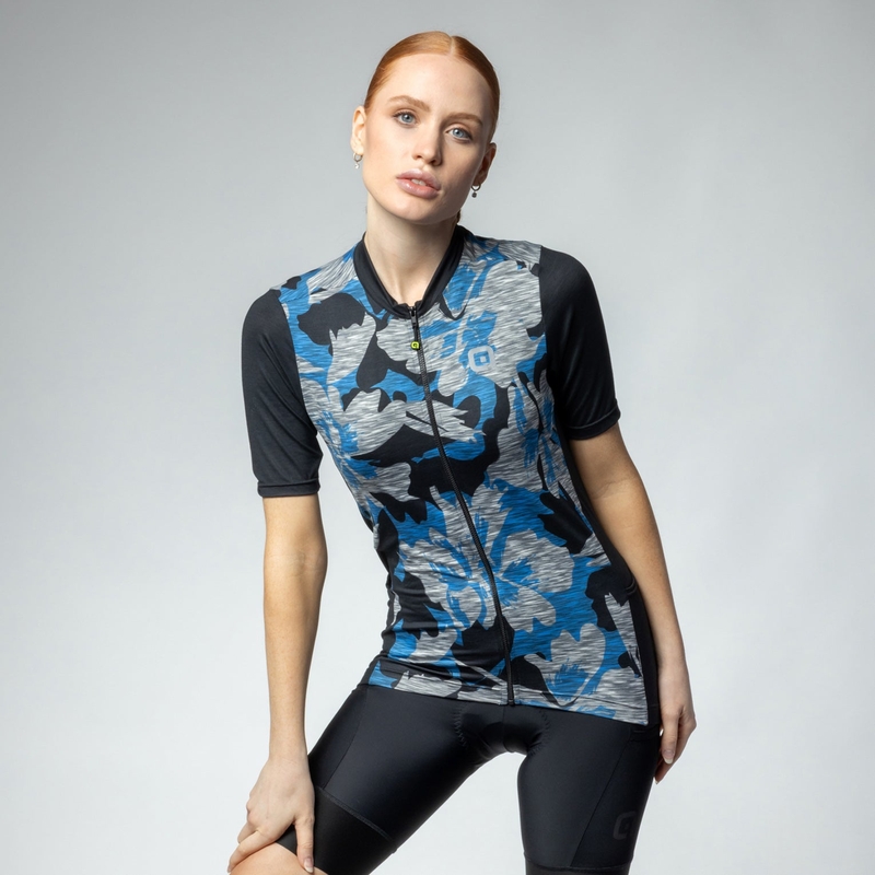 Maglia A Maniche Corte Gravel Sunrise Off Road Donna Azzurro Taglia XXS