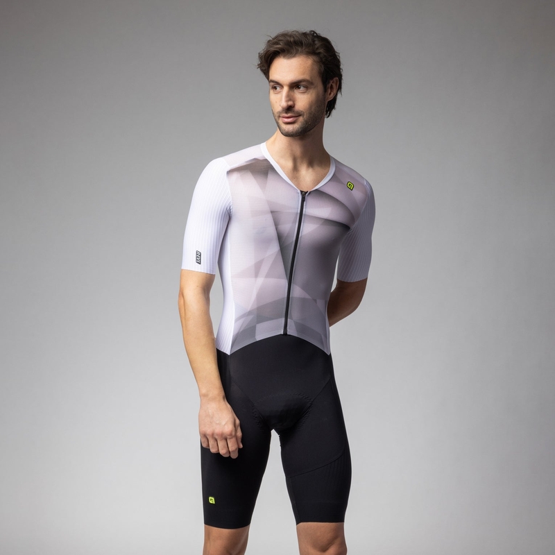 Maillot Route Manches Courtes Watt 3.6 R-EV1 Blanc Taille S
