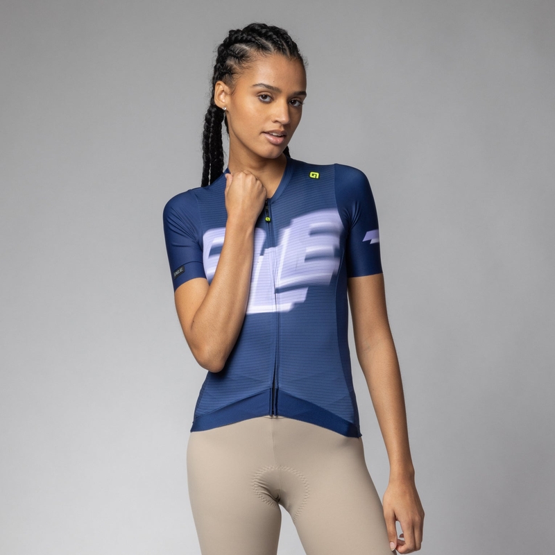 Maglia A Maniche Corte Sauvage PR-E Donna Blu Taglia XXS