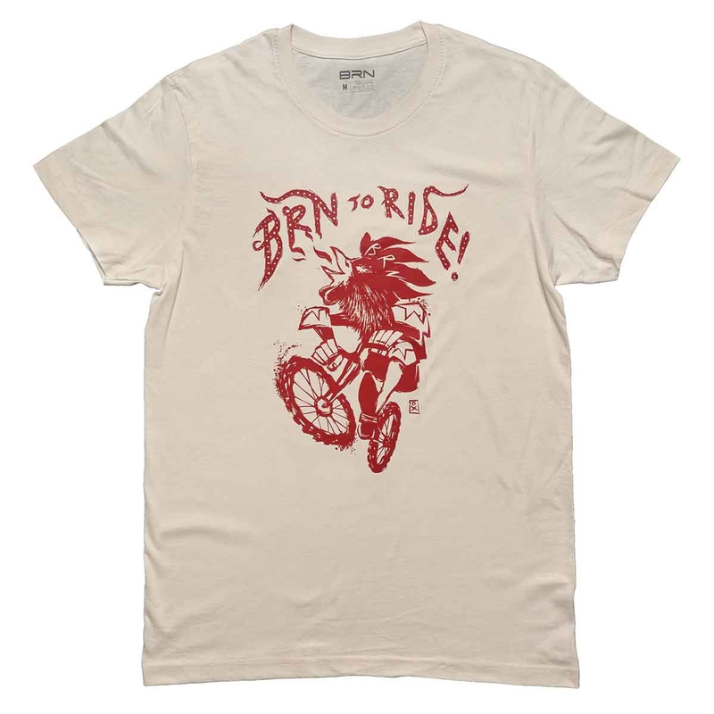Camiseta Brn To Ride Rooster Beige Talla S