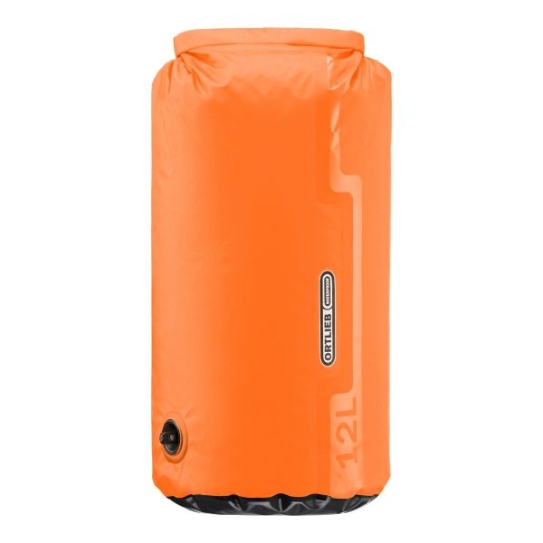 Bolsa seca impermeable con válvula naranja 12L