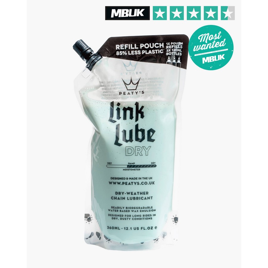 Lubrificante de bolsa de recarga seca LinkLube 360ml