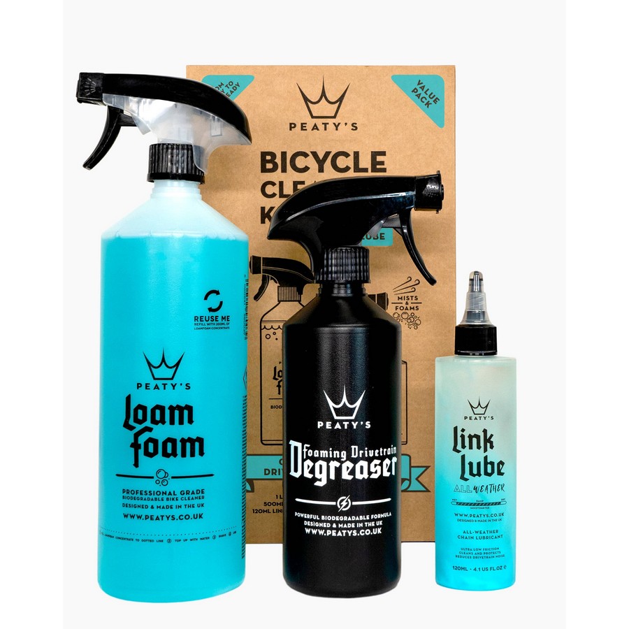 Kit Pulizia Con Detergente - Sgrassante - Olio Catena All-weather