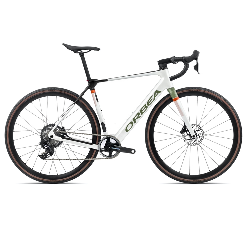 GAIN M21e 1X 28'' 12v 353Wh Buje motor Mahle X20 Blanco/Negro/Verde Talla XL
