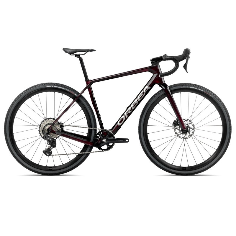 terra m30team 1x l wine red carbon view (gloss)