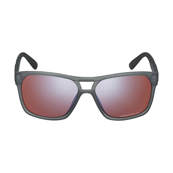 CE-SQRE2 Gafas transparentes cuadradas con lentes Ridescape gris oscuro de alto contraste