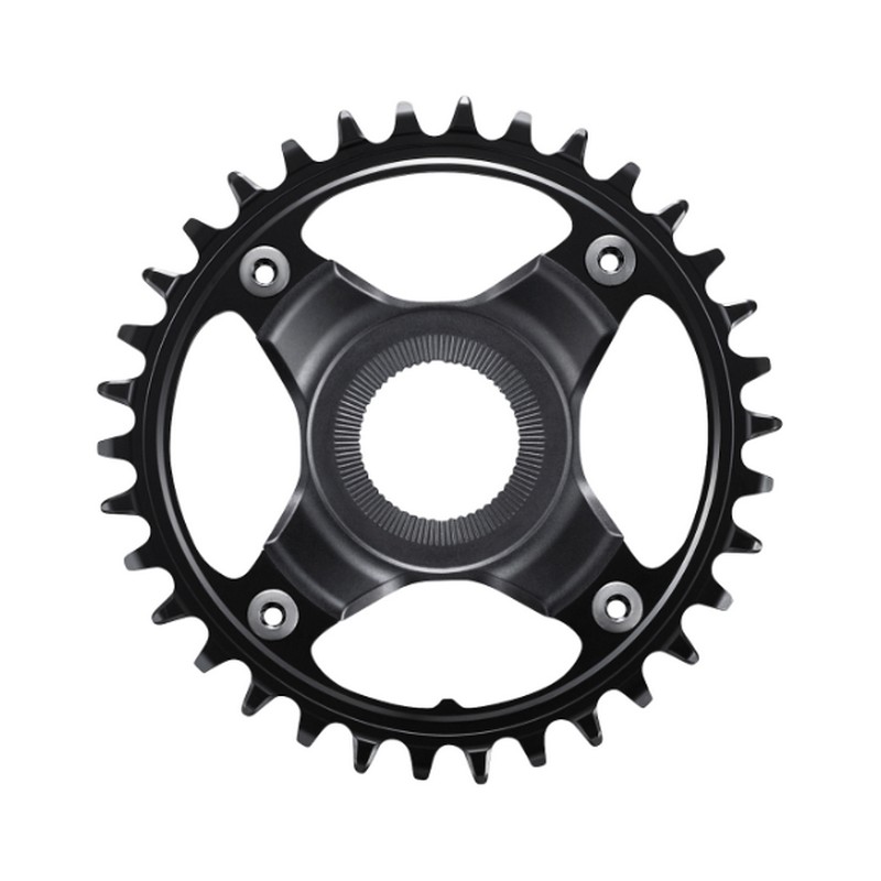 Plato de bicicleta eléctrica SM-CRE80-12-B Línea de cadena de 12 velocidades 55 mm Negro 34D
