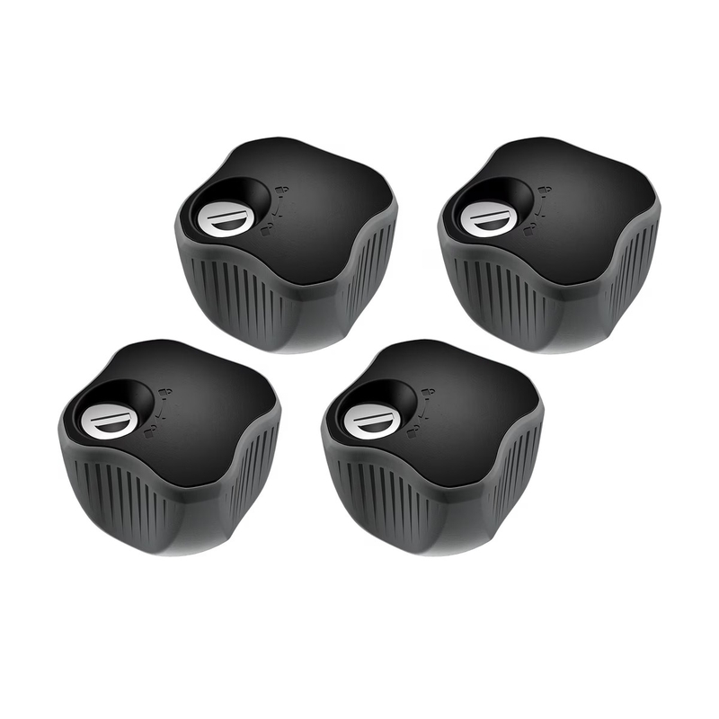 Kit 4 pieces knobs with lock for bike carrier