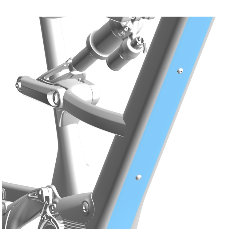 Protector de tubo diagonal Rise Hydro 2025 transparente